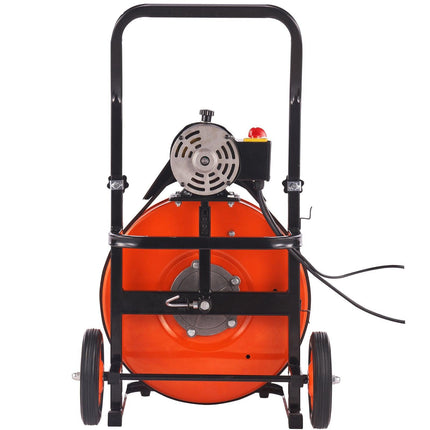 Drain Cleaner Machine Electric Drain Auger 100 FT x 3/4In Auto Feed.