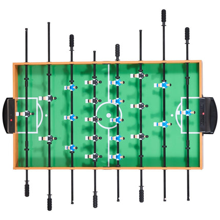 Folding Foosball Table, 106 cm Standard Size Table, Indoor Full Size Foosball Tables for Home, Family, and Game Room, Durable Soccer Set, Includes 2 Balls.
