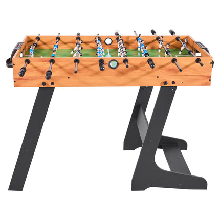 Folding Foosball Table, 106 cm Standard Size Table, Indoor Full Size Foosball Tables for Home, Family, and Game Room, Durable Soccer Set, Includes 2 Balls.