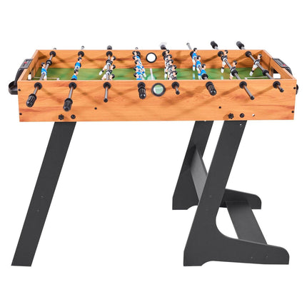 Folding Foosball Table, 106 cm Standard Size Table, Indoor Full Size Foosball Tables for Home, Family, and Game Room, Durable Soccer Set, Includes 2 Balls.
