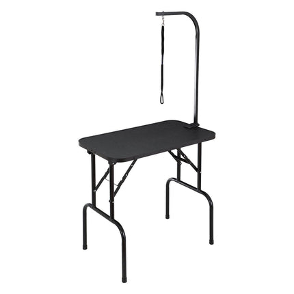 Pet Grooming Table Arm with Clamp, 808 x 460 mm Dog Grooming Station, Foldable Pets Grooming Stand for Medium and Small Dogs, Free No Sit Haunch Holder with Grooming Loop, Bearing 99.8kg.