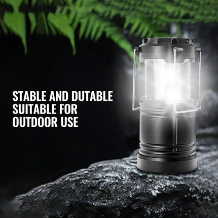 LED Camping Lanterns Collapsible Battery Powered Flashlights Set of 4.