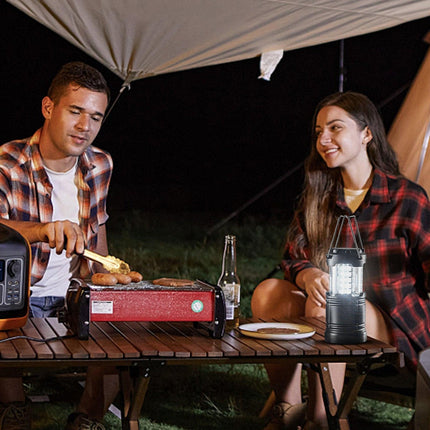 LED Camping Lanterns Collapsible Battery Powered Flashlights Set of 4.