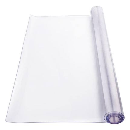 Plastic Table Cover, 42 x 60 Inch 2.0 mm Thick Clear Table Protector, Rectangle PVC Desk Mat, Waterproof & Easy Cleaning Desk Pad Tablecloth, for Office Dresser Dining Room Table Night Stand.