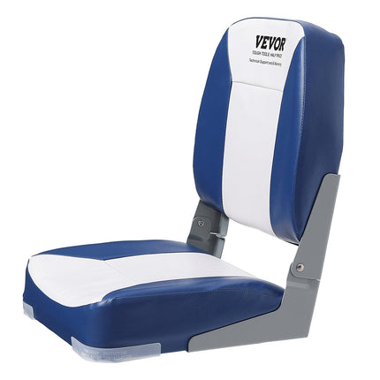 Boat Seat Low Back Fold-Down Fishing Boat Chair with Sponge Padding 2 Pack.
