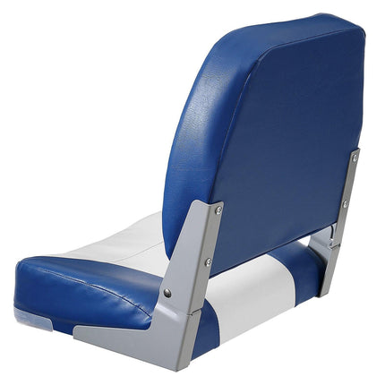 Boat Seat Low Back Fold-Down Fishing Boat Chair with Sponge Padding 2 Pack.