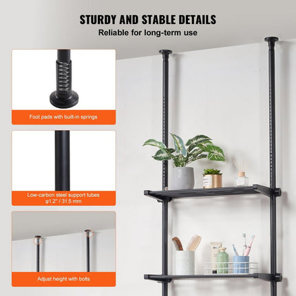 Over the Toilet Storage 4-Tier Bathroom Shelf Rack Space Saver Organizer.