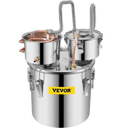 30L 8Gal Alcohol Distiller Water Spirit Boiler Home Brew Copper Alcohol Still.