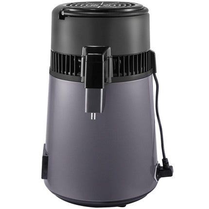 Home Water Distiller Distilled Water Maker 4 L with Dual Temp Display Grey.