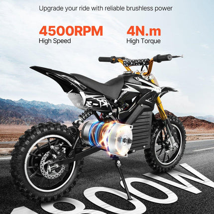 1800W Electric Brushless DC Motor 48V 4500rpm Motor for E-Bike Dirt Bike.
