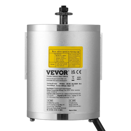 1800W Electric Brushless DC Motor 48V 4500rpm Motor for E-Bike Dirt Bike.