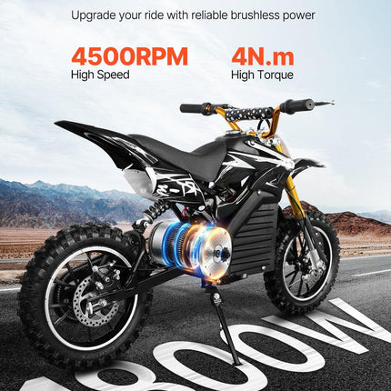 1800W Electric Brushless DC Motor Kit - 48V 4500rpm Motor with Upgraded Speed Controller, Foot Pedal and Throttle Grip Kit for Go Karts E-Bike Motorcycle Scooter.