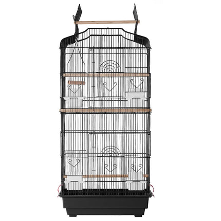 Bird Flight Cage 39 in Hanging Metal Parakeet Cage for Cockatiels Parrot.