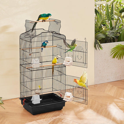 Bird Flight Cage 39 in Hanging Metal Parakeet Cage for Cockatiels Parrot.