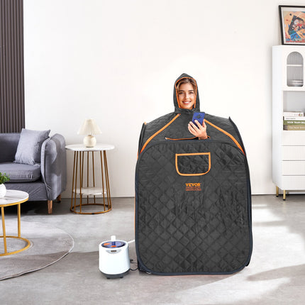 Portable Steam Sauna Tent 1000W Personal Spa Loss Weight Detox Therapy, 800x800x1000 mm.