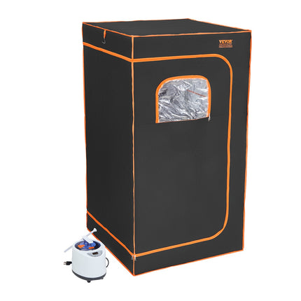 Portable Steam Sauna Tent Full Size 1000W Personal Sauna Blanket W/ Chair, 880 x 880 x 1600 mm.