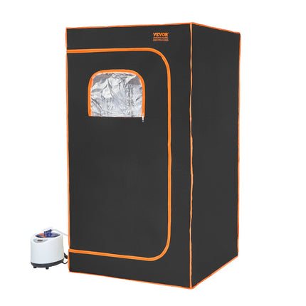 Portable Steam Sauna Tent Full Size 1000W Personal Sauna Blanket W/ Chair, 880 x 880 x 1600 mm.