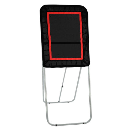 Folding Lacrosse Rebounder for Backyard, 3x4 Ft Volleyball Bounce Back Net, Pitchback Throwback Baseball Softball Return Training Screen, Adjustable Angle Shooting Practice Training Wall, Black.