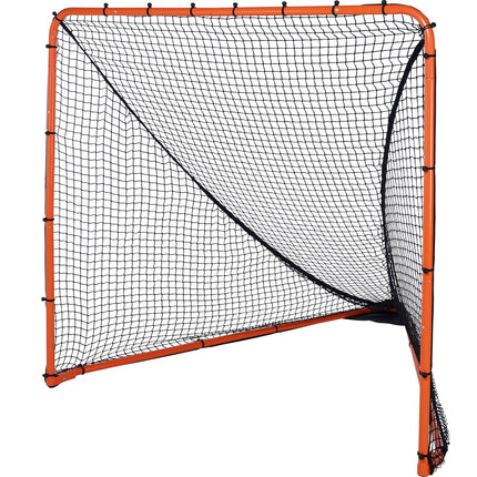 Lacrosse Goal, 1.8mx1.8m Lacrosse Net, Folding Portable Backyard Lacrosse Training Equipment, Steel Frame Training Net, Quick & Easy Setup Lacrosse Goal, Perfect for Youth Adult Training, Orange.