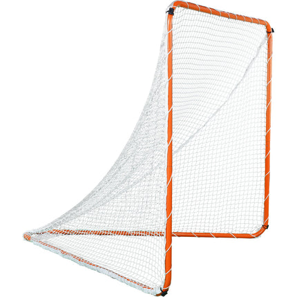 Lacrosse Goal, 6' x 6' Lacrosse Net, Steel Frame Backyard Lacrosse Training Equipment, Portable Lacrosse Goal with Carry Bag, Quick & Easy Setup, Perfect for Youth Adult Training, Orange.