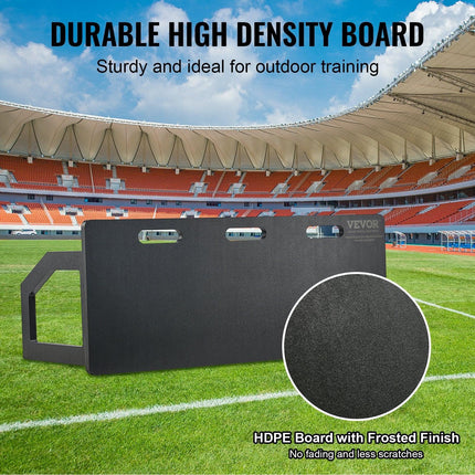 Soccer Rebounder Board, 100x40 cm Portable Soccer Wall with 2 Angles Rebound, Foldable HDPE Kickback Rebound Board, Soccer Training Equipment for Kids and Adults, Passing & Shooting Practice.