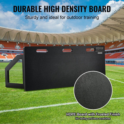 Soccer Rebounder Board, 115x45 cm Portable Soccer Wall with 2 Angles Rebound, Foldable HDPE Kickback Rebound Board, Soccer Training Equipment for Kids and Adults, Passing & Shooting Practice.