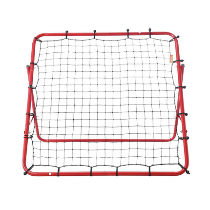 Soccer Rebounder Rebound Net, Kick-Back 100x100 cm, Portable Football Training Gifts, Fully Adjustable Angles Goal Net, Aids & Equipment for Kids Teens & All Ages, Easy Set Up & Perfect Storage.