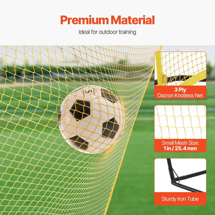 7x7FT Soccer Rebounder Portable Soccer Trainer Net with Portable Bag.
