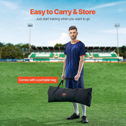 7x7FT Soccer Rebounder Portable Soccer Trainer Net with Portable Bag.