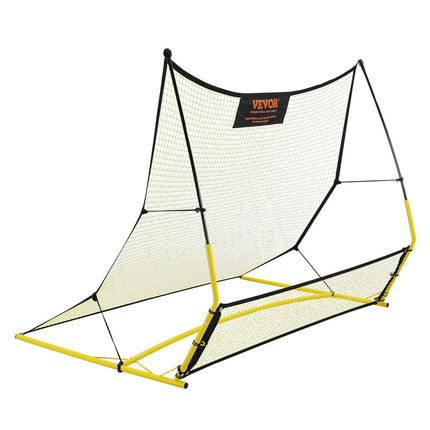 Soccer Trainer, 2-IN-1 Portable Soccer Rebounder Net, Iron Soccer Practice Equipment, Sports Football Rebounder Wall with Portable Bag, Perfect for Team Solo Training, Passing, Volley.