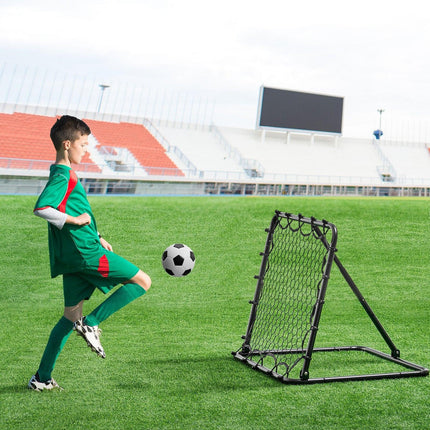 34"x34" Soccer Rebounder Net Kick-Back Portable Football Training Gifts.