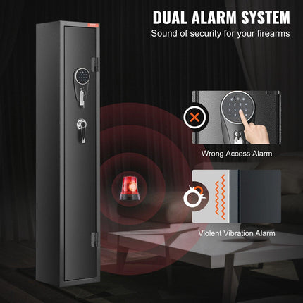 Gun Safe Rifle Safe with Digital Keypad & Lock for 3 Rifles and 4 Pistols.