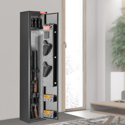 Gun Safe Rifle Safe with Digital Keypad & Lock for 3 Rifles and 4 Pistols.