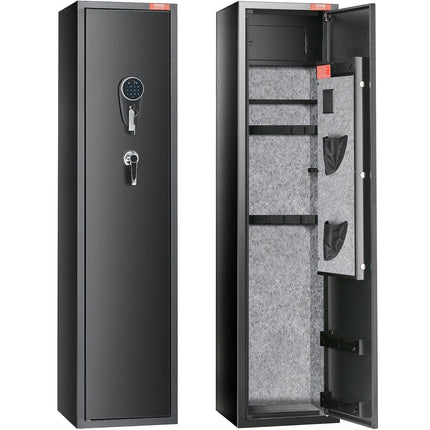 Gun Safe Rifle Safe with Digital Keypad & Lock 5 Rifles Storage Cabinet.
