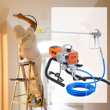 High Pressure Airless Wall Paint Spray Gun Sprayer 600W Machine Spraying.