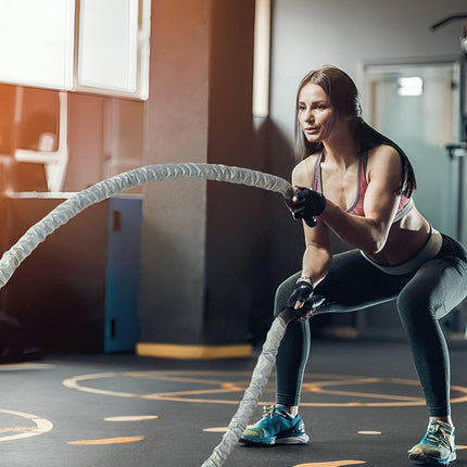 Battle Rope 1.5" 30Ft Gym Workout Strength Training Exercise Fitness Rope.