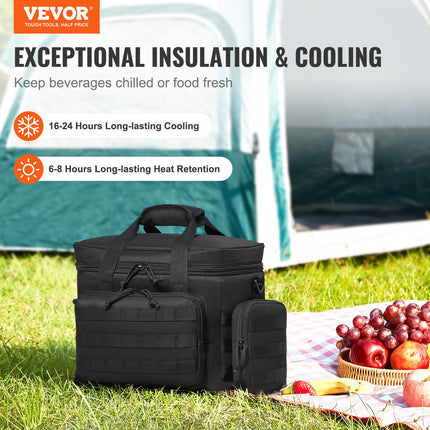 Cooler Bag 20L Insulated Lunch Bag Molle Design & Removable Storage Bags.
