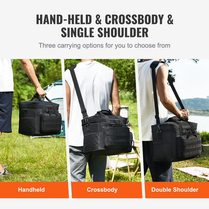 Cooler Bag 20L Insulated Lunch Bag Molle Design & Removable Storage Bags.