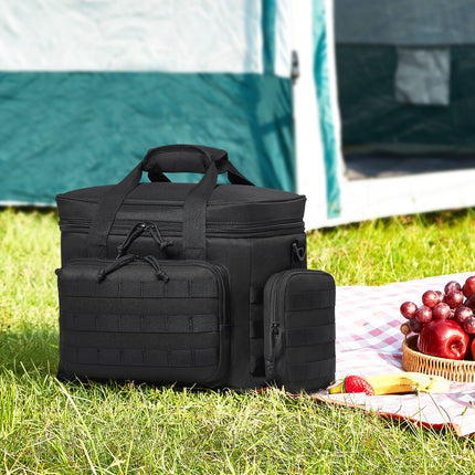 Cooler Bag 20L Insulated Lunch Bag Molle Design & Removable Storage Bags.