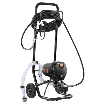 Stand Airless Paint Sprayer, 750W 3000PSI High Efficiency Electric Airless Sprayer With Cart, Fine And Even Painting Effect, Paint Sprayers for Home Interior and Exterior Furniture and Fences.