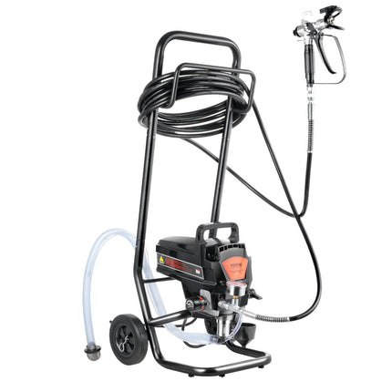 Stand Airless Paint Sprayer, 950W 3000PSI High Efficiency Electric Airless Sprayer With Cart, Fine And Even Painting Effect, Paint Sprayers for Home Interior and Exterior Furniture and Fences.