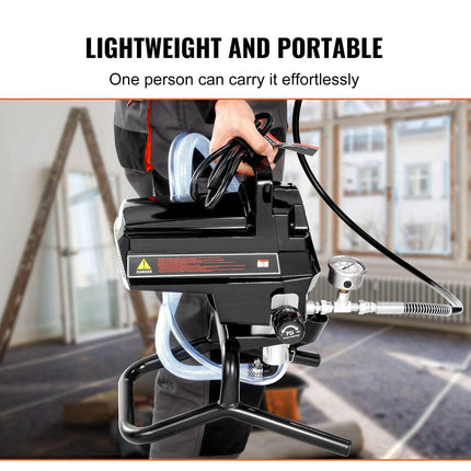 Stand Airless Paint Sprayer, 950W 3000PSI High Efficiency Electric Airless Sprayer, Fine And Even Painting Effect, Handheld Paint Sprayers for Home Interior and Exterior Furniture and Fences.