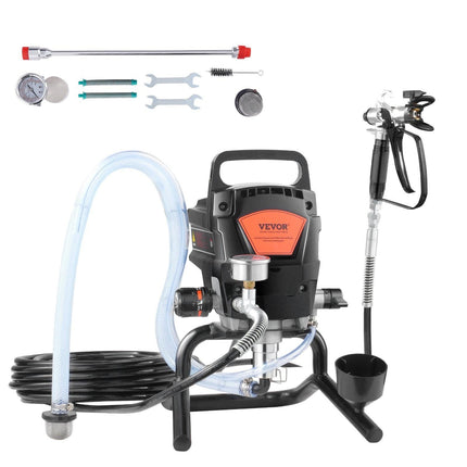 Stand Airless Paint Sprayer, 950W 3000PSI High Efficiency Electric Airless Sprayer, Fine And Even Painting Effect, Handheld Paint Sprayers for Home Interior and Exterior Furniture and Fences.