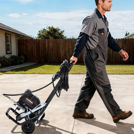 Stand Airless Paint Sprayer, 650W, 3000PSI High Pressure Airless Sprayer with Cart, Cleaning Brush, Hose, Extension Rod, Nozzles, Electric Spray Paint Machine for House Exterior and Interior.