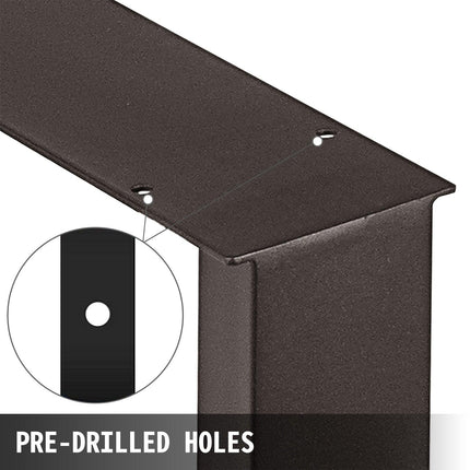 72 x 60 cm Dining Table Legs Office Table Legs Set of 2 Steel Table Legs Computer Desk Legs Steel Bench Legs Country Style Table Legs DIY Furniture Legs.