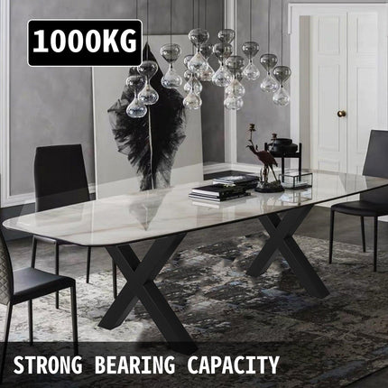 Metal Table Legs 28.4 x 29.9 Inch Black Table Legs Premium steel table legs with X-frame style Steel Bench Legs Country Style Table Legs Furniture Leg Perfect for Coffee Store Home Office Bar.