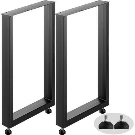Black Table Legs Frame Metal Dining Table Desk 600X720MM.