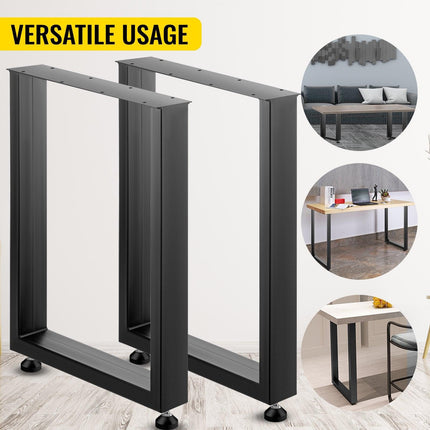 Black Table Legs Frame Metal Dining Table Desk 600X720MM.