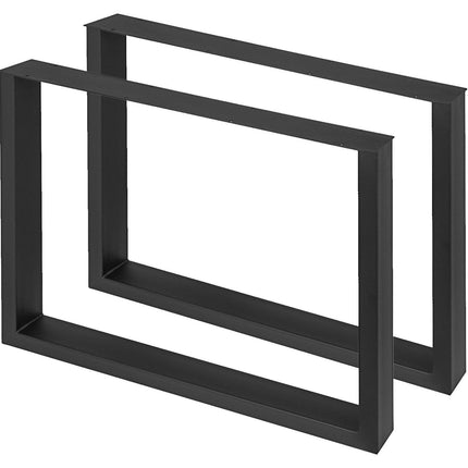 Black Metal Table Legs Set of 2 Steel Table Legs 800x720 MM Dining Table Legs Office Table Legs Computer Desk Legs Steel Bench Legs Country Style Table Legs DIY Furniture Legs.