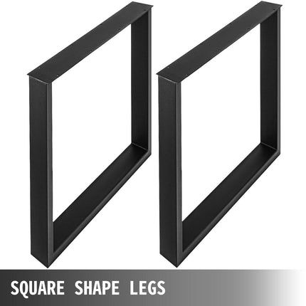 Black Metal Table Legs Set of 2 Steel Table Legs 800x720 MM Dining Table Legs Office Table Legs Computer Desk Legs Steel Bench Legs Country Style Table Legs DIY Furniture Legs.
